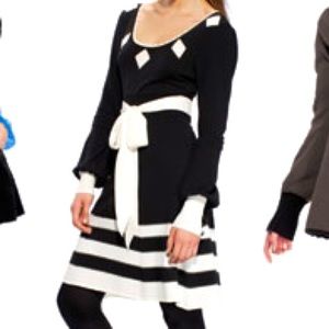 ALICE TEMPERLY FOR TARGET BL/WH DRESS WORN ONCE XS